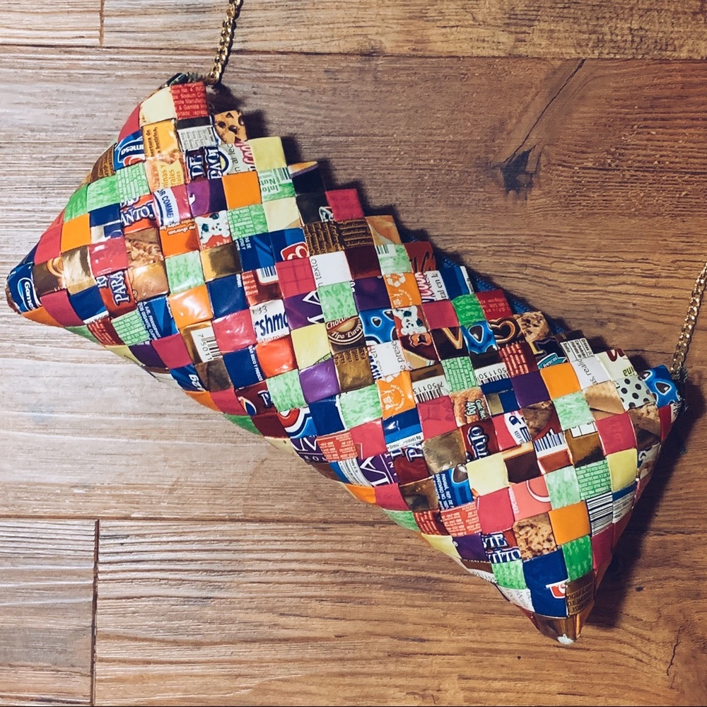 Mexican Candy Wrapper Woven Purse
